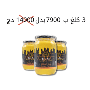 اشترِي 3 وحدات 1kg من عسل البرتقال بسعر 7900دج بدلاً من 11400دج!